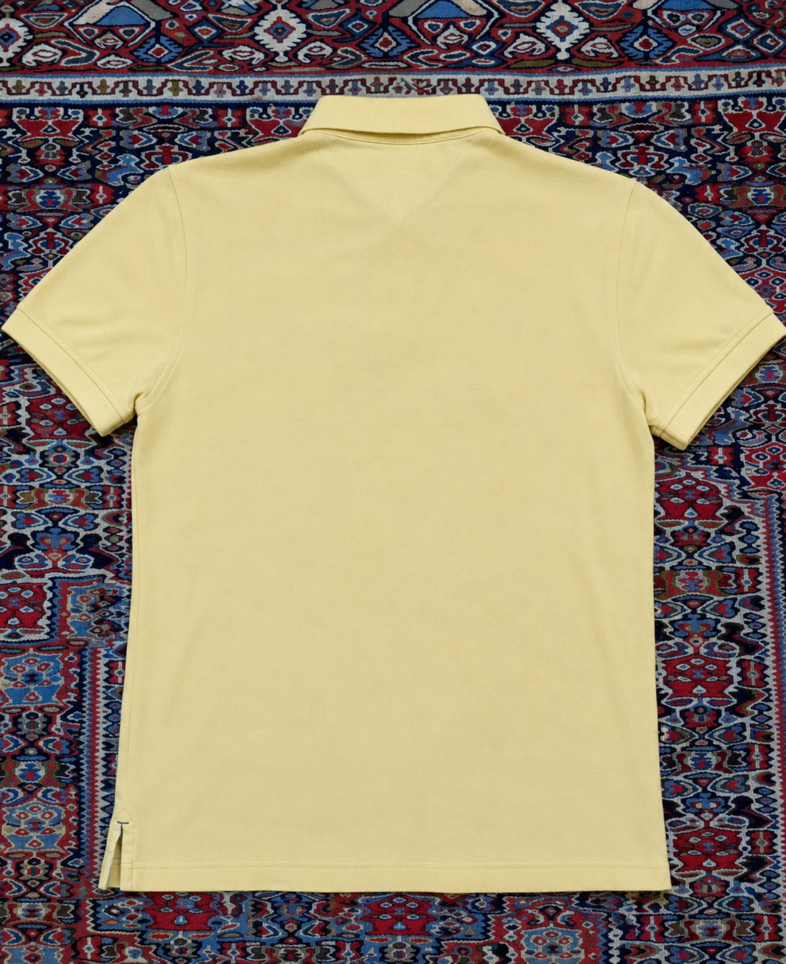 Pastel Yellow Tommy Hilfiger Polo Shirt Men's Size S – 100% Authentic – Very Good Condition – photo 2